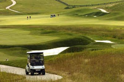
Seasonal streams that flow from the private Black Rock golf community to Lake Coeur d'Alene are being tested to determine whether they are carrying contaminants into the lake. 
 (Jesse Tinsley / The Spokesman-Review)