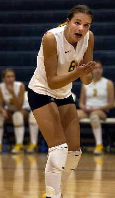 
Cassie Duncan plays volleyball for the Lakeland Hawks. 
 (Tom Davenport photos/ / The Spokesman-Review)