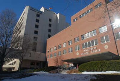 
Deaconess Medical Center, above, and Valley General Hospital will shed about 130 jobs under layoffs announced Wednesday. 
 (Jesse Tinsley / The Spokesman-Review)