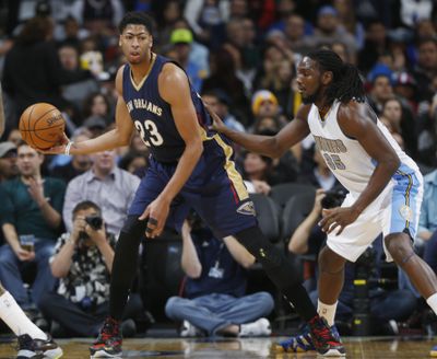 The presence of forward Anthony Davis, left, made the New Orleans Pelicans an attractive option for NBA’s Christmas Day slate.