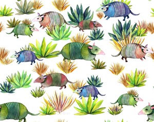 Be the only one on your block with an armadillo dress thanks to custom-printed fabric from Spoonflower (www.spoonflower.com). (www.spoonflower.com)