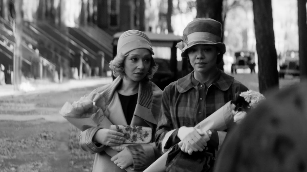 Ruth Negga and Tessa Thompson in director Rebecca Hall’s “Passing,” an official selection of the U.S. Dramatic Competition at the 2021 Sundance Film Festival.  (Edu Grau/Sundance Institute)