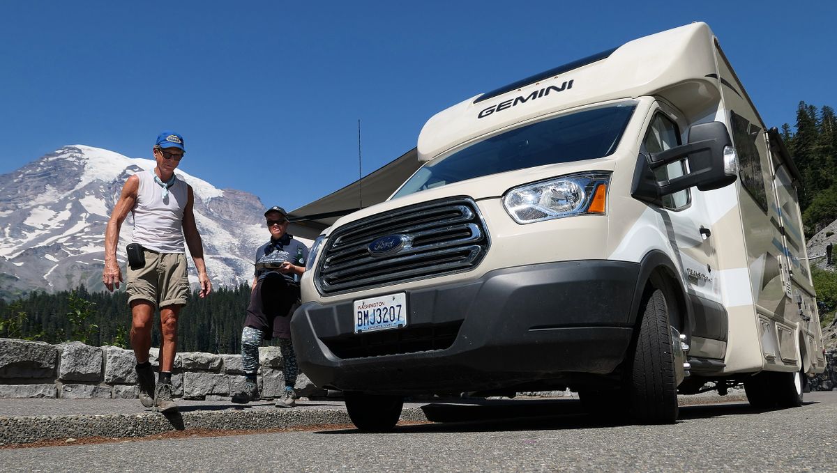 The Gemini has delivered as a smaller RV, offering entry into some of our favorite places, including Mount Rainier National Park this summer.   (John Nelson)