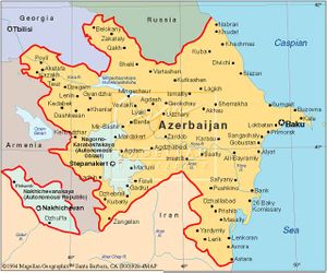 This is a map of Azerbaijan (Captainsjournal.com)