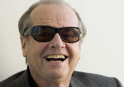 
Jack Nicholson
 (Associated Press / The Spokesman-Review)
