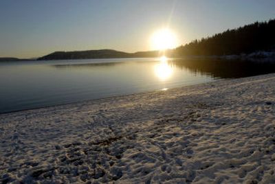 
   Sanders Beach at sunset. 
 (Jesse Tinsley / The Spokesman-Review)