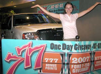 
Desiree Poffenroth poses with the truck she won.Courtesy of Northern Quest Casino
 (Courtesy of Northern Quest Casino / The Spokesman-Review)