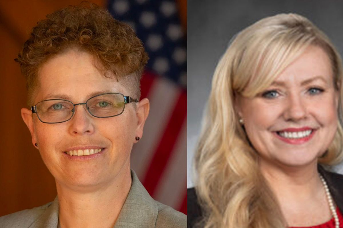 Democrat Michaela Kelso, left, is challenging Republican state Rep. Jenny Graham