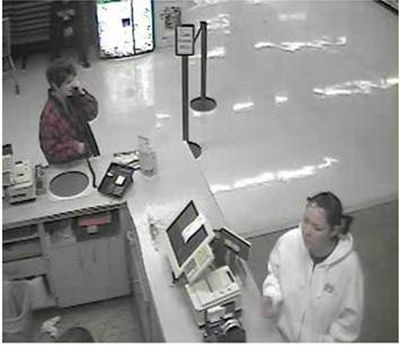 Police seek the identity of this woman, shown on a surveillance tape.Courtesy of Spokane police (Courtesy of Spokane police)