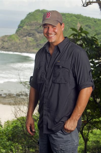 Rob Mariano, left, and Russell Hantz compete on “Survivor: Redemption Island,” premiering Wednesday on CBS.