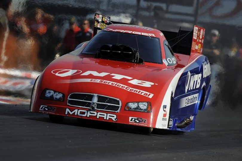 Gray drove his Service Central Dodge Charger to the qualifying lead with a performance of 4.094 seconds at 306.33 mph. Gray currently has one No. 1 qualifying position this season and two in his career. (Photo courtesy of NHRA)