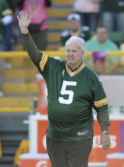 Former  Green Bay Packer Paul Hornung filed a lawsuit against  equipment manufacturer Riddell Inc., saying their football helmets that he wore during his professional career  failed to protect him from brain injury. (Mike Roemer / Associated Press)