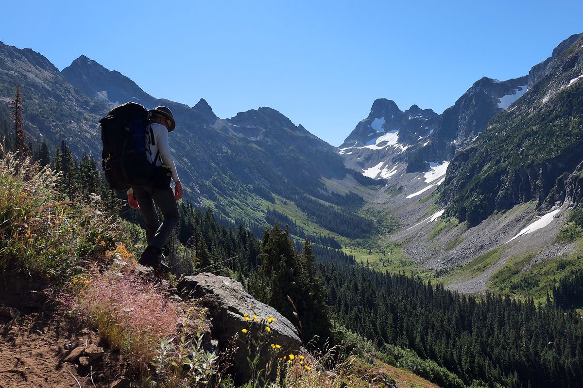 Fisher Peak stands high over the Fisher Basin of North Cascades National Park. (John Nelson)