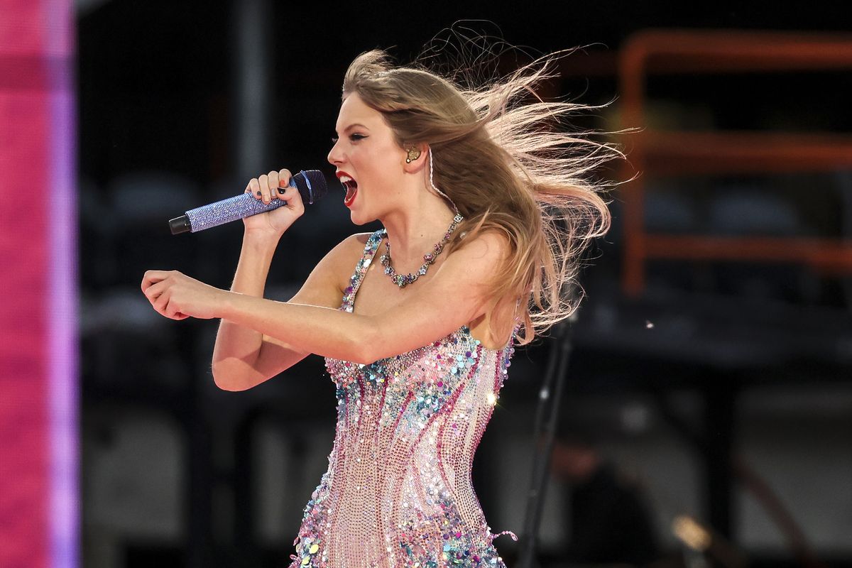 Taylor Swift performs at Soldier Field on June 2, 2023, in Chicago.  (Tribune News Service)