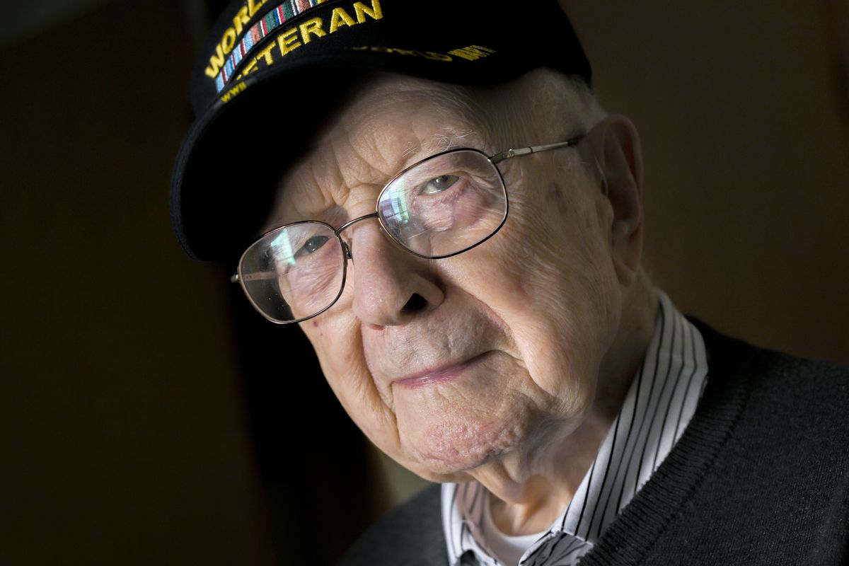 At 104 years old, Joseph “Pat” Tully is one of few remaining D-Day veterans. After the attack on Pearl Harbor in 1941, a 20-year-old Tully enlisted in the Signal Corps of the U.S. Army. He greatly enjoyed and excelled in the technical training he received, and was then stationed in Fort Monmouth, New Jersey. In April 1944, Tully boarded a ship to Liverpool – a trip that took 13 days. When he arrived, he worked with radio signals, though he said it was a chaotic affair. He recalls watching the ships go out to Normandy. (Kathy Plonka/The Spokesman-Review)