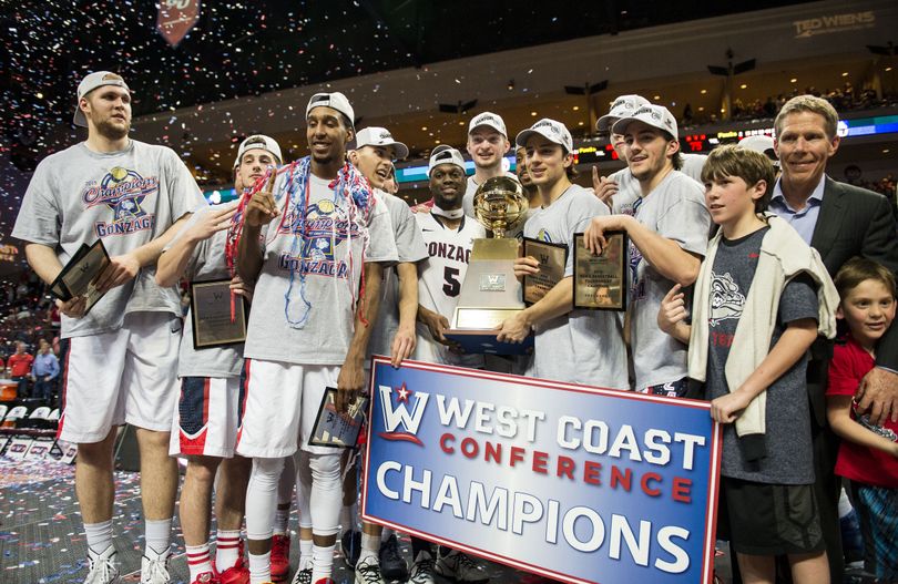 For Gonzaga, Tuesday’s win represents their 14th WCC Championship banner. (Colin Mulvany)