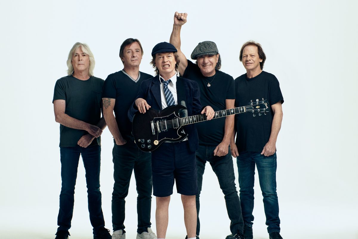 AC/DC is back, but not in black, with “Power Up,” the Aussie rockers’ 17th studio album.  (Josh Cheuse)