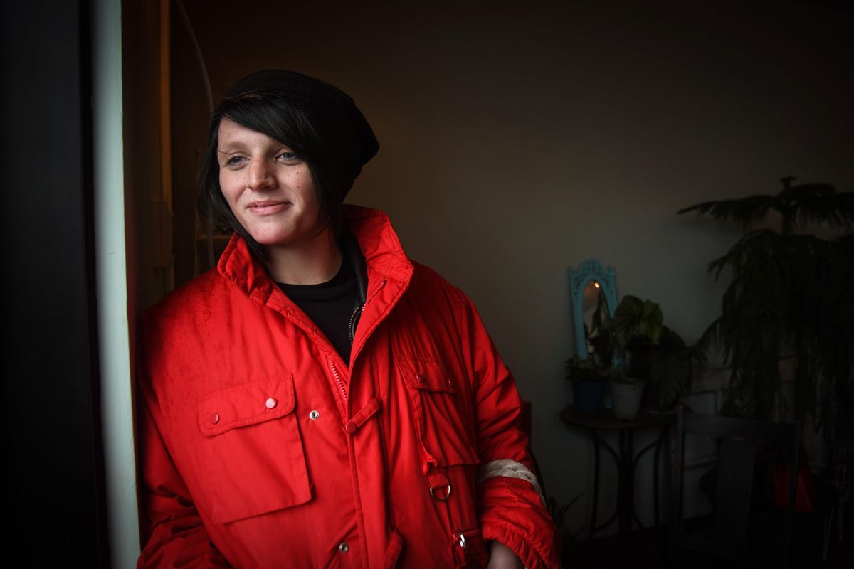 Breayan Lane, 21, visits the new Compassionate Addiction Treatment facility, Tuesday, Nov. 12, 2019, in downtown Spokane. Lane was able to get housing with the help of the center. (Dan Pelle / The Spokesman-Review)