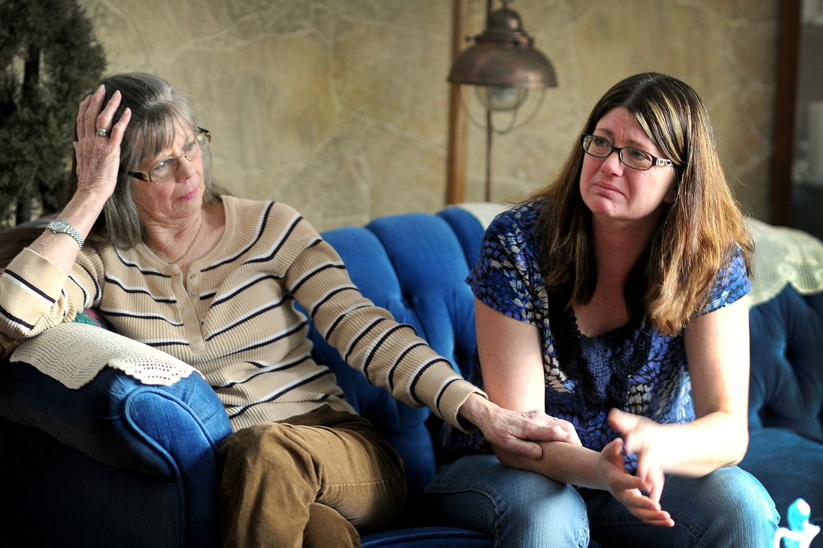 Cynthia Smith, right, lost her 15-year-old daughter Miranda, pictured at top, to suicide on New Year’s Day. “I don’t want my daughter to have died in vain,” said Smith, with her mother, Patricia Dexter. “I want people to understand.” (Colin Mulvany)