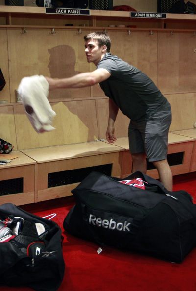 Free agent Zach Parise may soon be packing his bags. (Associated Press)