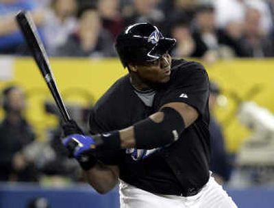 
Toronto Blue Jays' Frank Thomas was benched for failing to produce – or was he?Associated Press
 (Associated Press / The Spokesman-Review)
