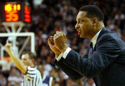Trent Johnson made all the right moves when his former team, Nevada, defeated Gonzaga during the second round of last year's NCAA Tournament.
(Associated Press / The Spokesman-Review)