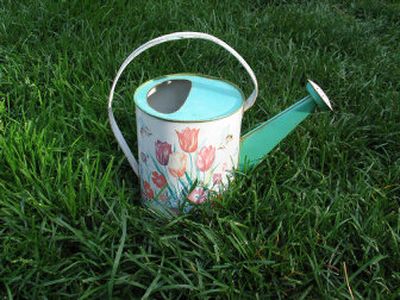 
Vintage garden toys, like this Ohio Art watering can, appeal to collectors. 
 (Cheryl-Anne Millsap/The Spokesman-Reveiw / The Spokesman-Review)