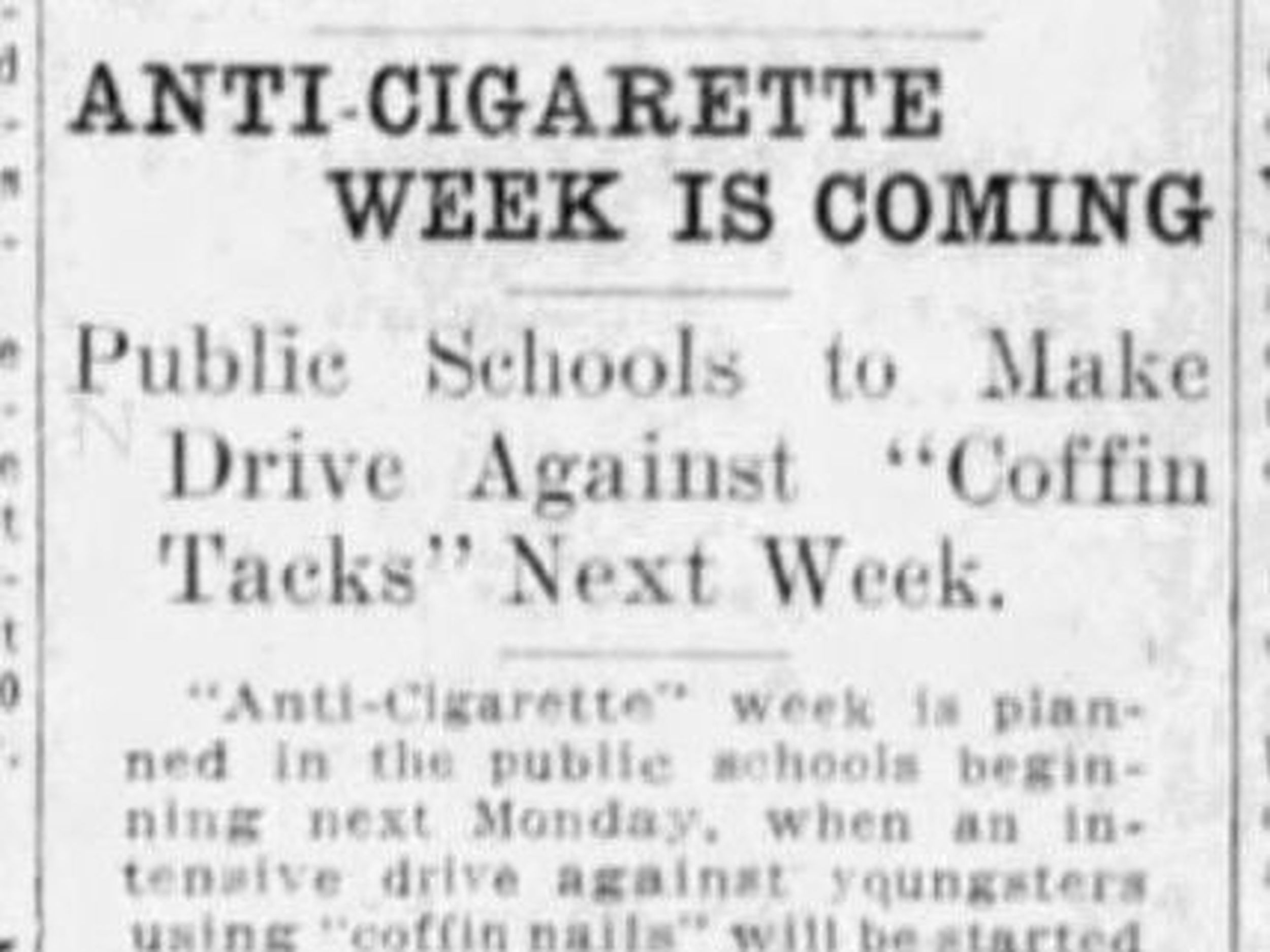 100 years ago in Spokane: A Halloween-appropriate name had emerged in the  war on cigarettes