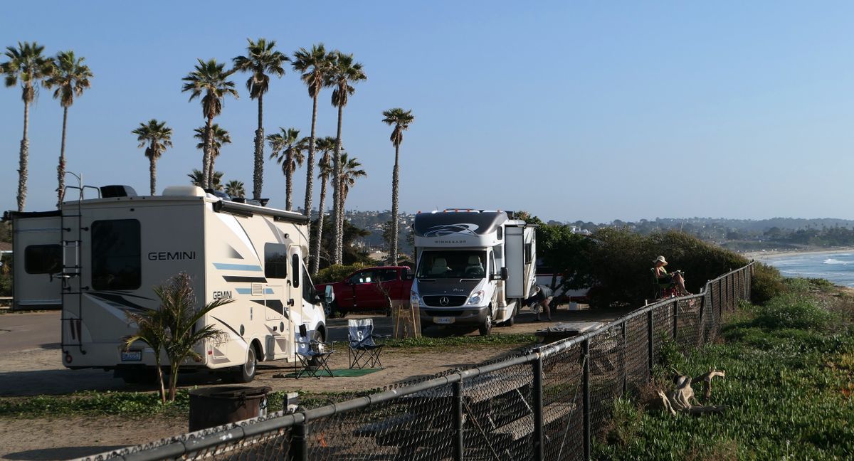 The sites at San Elijo State Beach overlook the coastline just north of San Diego. (John Nelson)