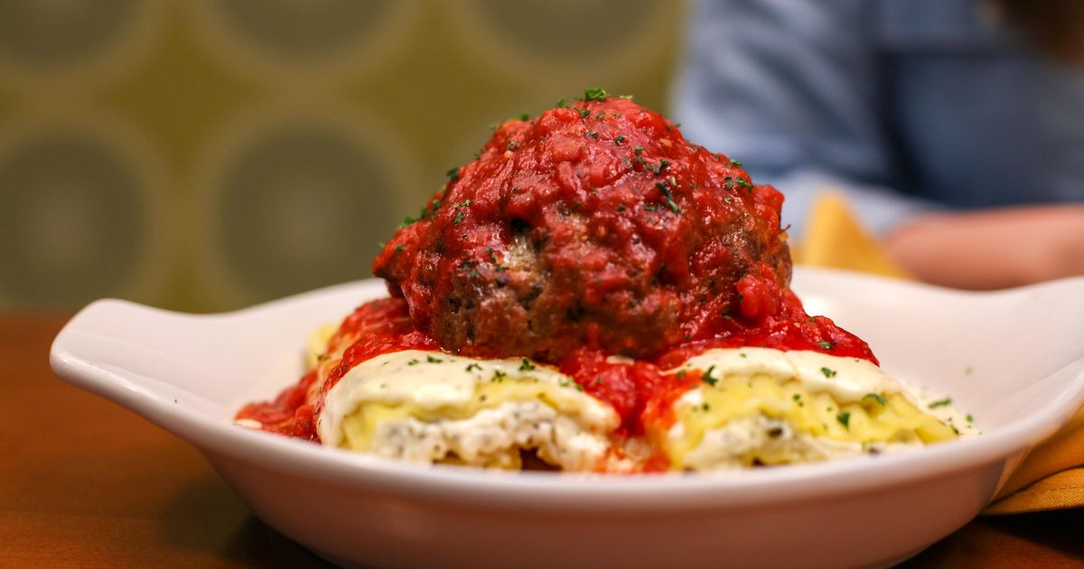 Olive Garden S Newest Manicotti Dish Is Topped With A Giant 12 Ounce Meatball The Spokesman Review