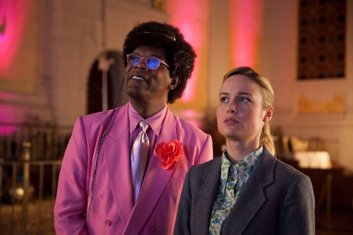 Samuel L. Jackson and Brie Larson star in “Unicorn Store.” (Netflix)