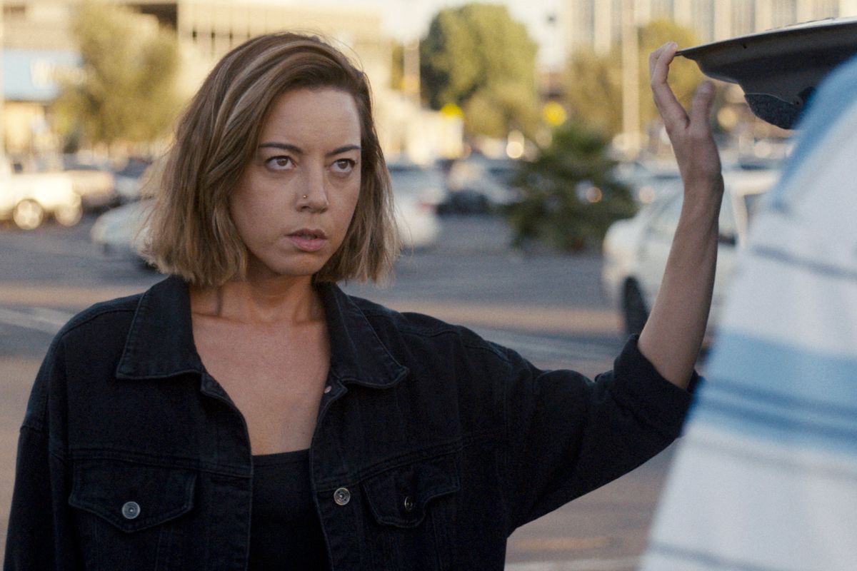 Aubrey Plaza plays the title character, Emily, in “Emily the Criminal.”  (Roadside Attractions/Vertical Entertainment)