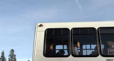 
Shuttle service for North Idaho College students is one of the county's most used forms of public transportation. During an open house at NIC on Wednesday, residents will be able to view draft recommendations for improving the area's public transportation. 
 (Kathy Plonka / The Spokesman-Review)