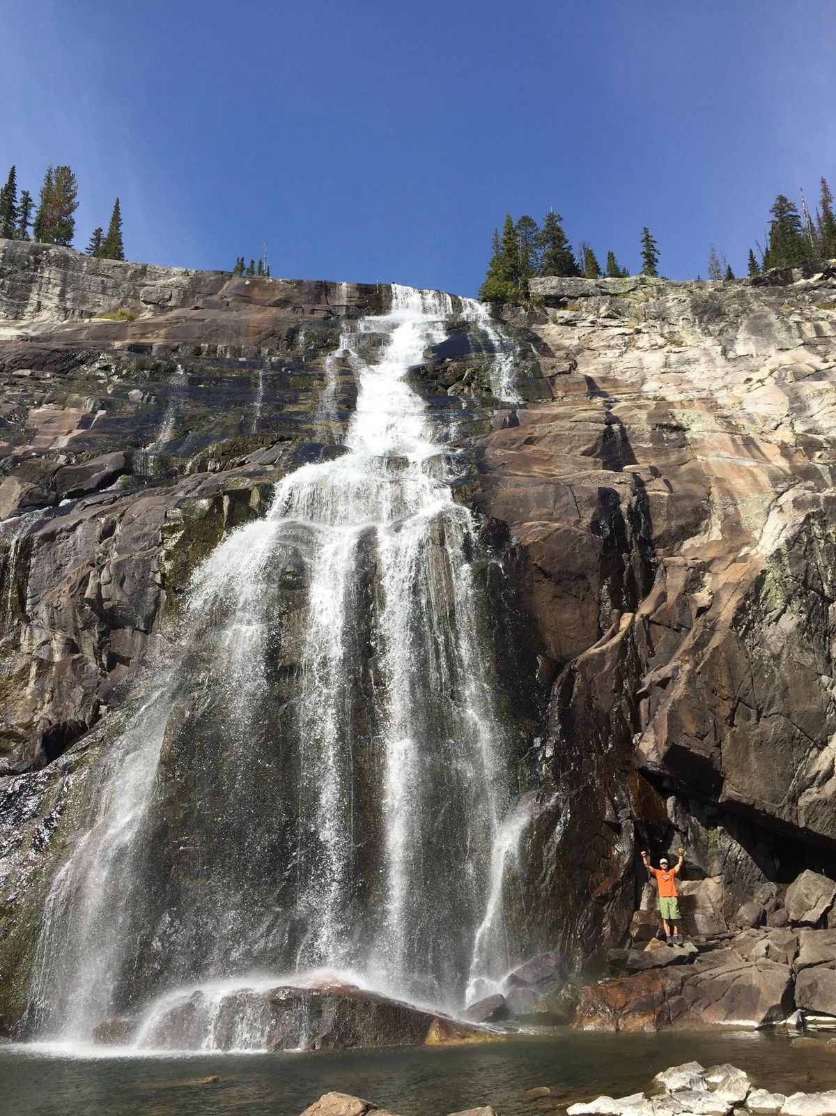 Impasse Falls is one of the most dramatic waterfalls along the Beaten Path, a 26-mile hiking trail that crosses through Montana