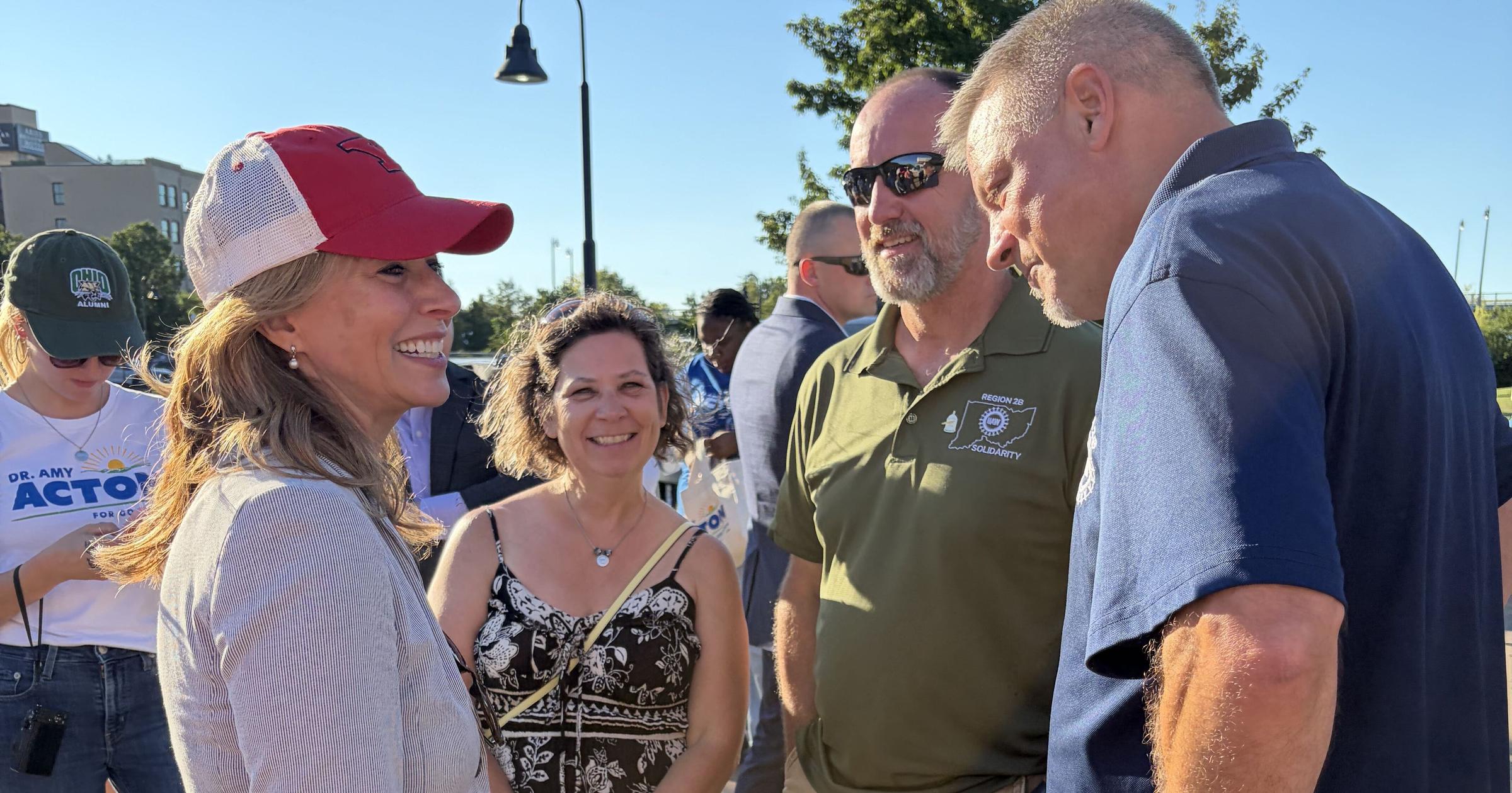 Armed individual ‘lunged' at Democrat nominee for Ohio governor, campaign says