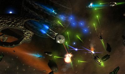 In this video image released by Bender/Helper Impact, a scene is shown from the downloadable game “Star Trek: D.A.C.”  (Associated Press / The Spokesman-Review)
