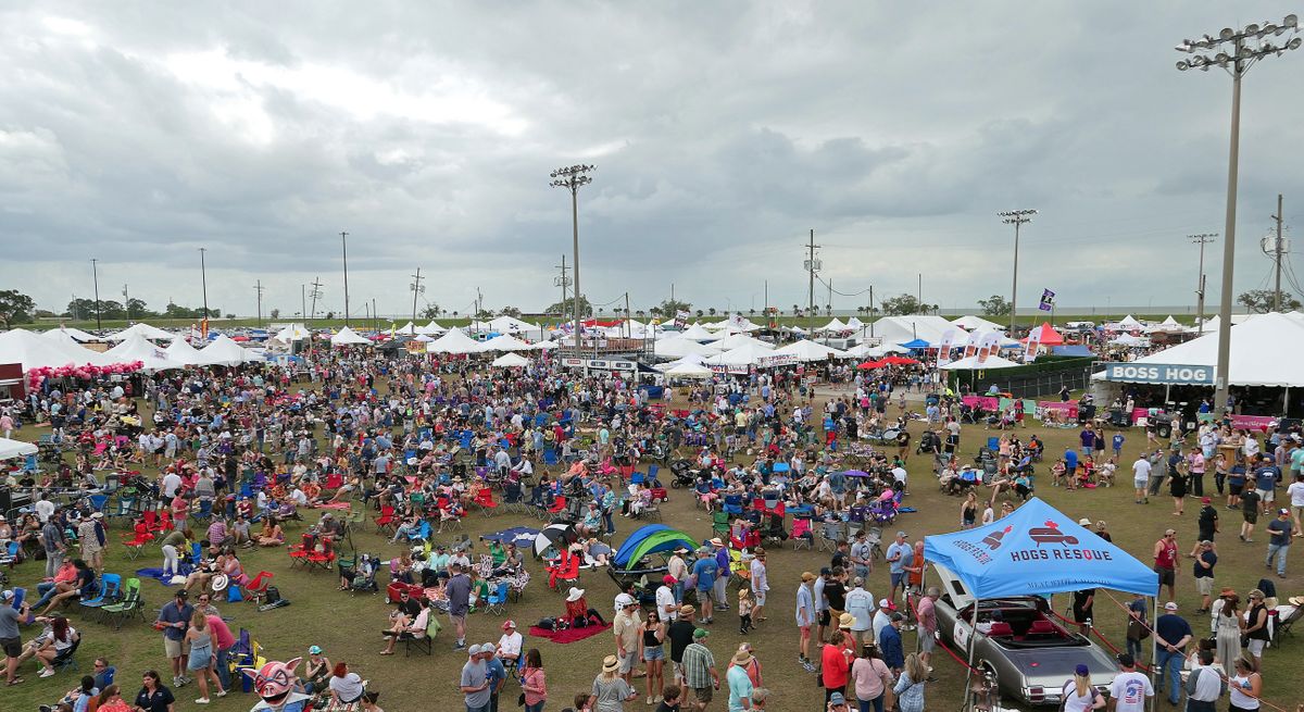 Hogs for the Cause is a two-day party in New Orleans with music and lots of food.   (John Nelson)
