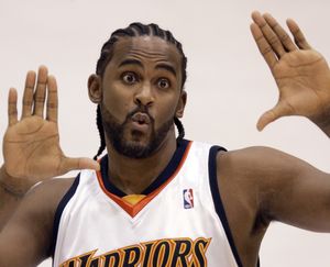 Ronny Turiaf brought his enthusiasm for life from the Lakers to the Golden State Warriors.  (Associated Press / The Spokesman-Review)