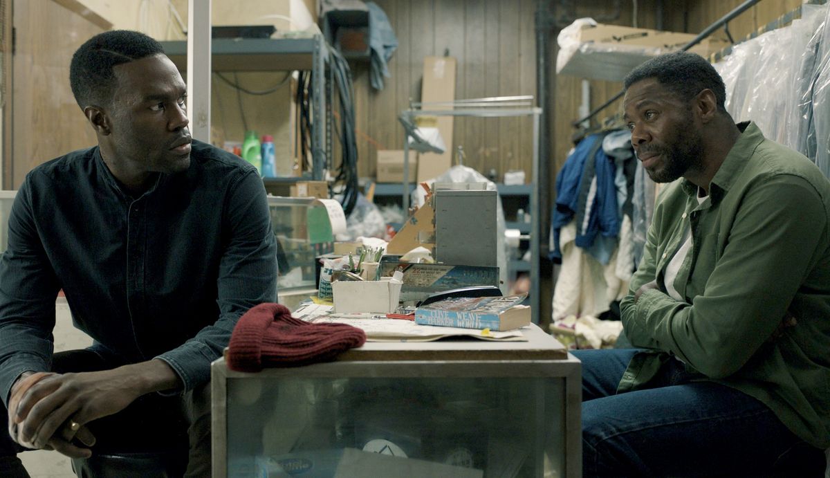Yahya Abdul-Mateen II and Colman Domingo in a scene from “Candyman.”  (Universal Pictures and MGM Pictures)