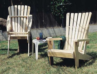 
The folding Adirondack is easy to store – and easy to settle into.
 (U-BILD / The Spokesman-Review)