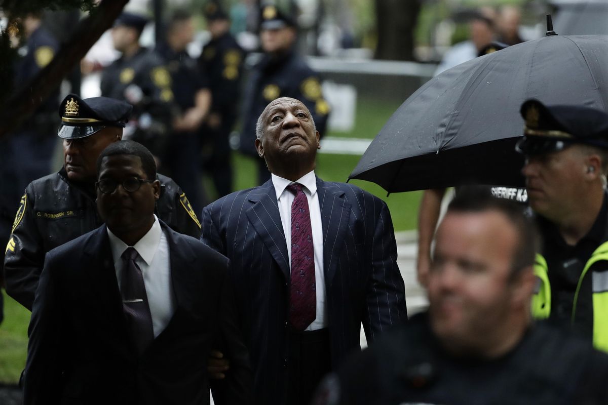 Bill Cosby arrives for his sentencing hearing at the Montgomery County Courthouse, Tuesday, Sept. 25, 2018, in Norristown, Pa. (Matt Slocum / Associated Press)