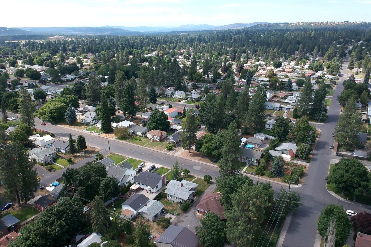 Spokane County’s median home price soared to $341,750 in March, roughly $17,000 more than it was in February.  (Jesse Tinsley / The Spokesman-Review)