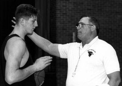 
Longtime North Idaho College basketball coach Rolly Williams works with a former mens basketball player in the '80s.  Courtesy photo
 (Courtesy photo / The Spokesman-Review)