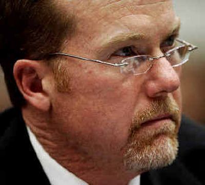
Former baseball player Mark McGwire testifies at a hearing on Capitol Hill in Washington, D.C., on the use of steroids in professional baseball. 
 (Associated Press / The Spokesman-Review)
