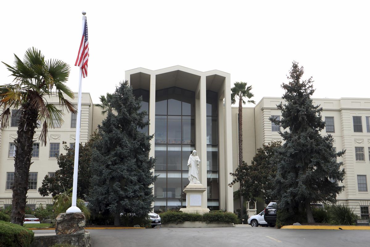 This Nov. 19, 2018 photo shows the Sacred Heart Jesuit Center in Los Gatos, Calif. Abusive priests formerly at the Cardinal Bea House on the campus of Gonzaga University in Spokane, Wash., were moved to the Los Gatos facility. (Emily Schwing / Reveal via Associated Press)