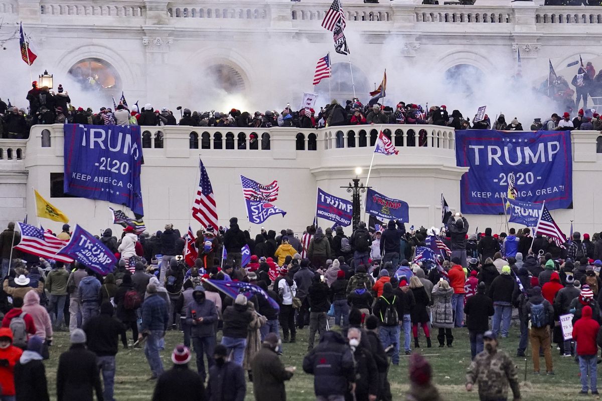 FILE - Rioters supporting President Donald Trump storm the Capitol on Jan. 6, 2021, in Washington. Some of the best sources for "Day of Rage," a painstaking 40-minute video investigation into the Jan. 6 Capitol riot, were the rioters themselves — an irony given the hostility many had toward journalists. That