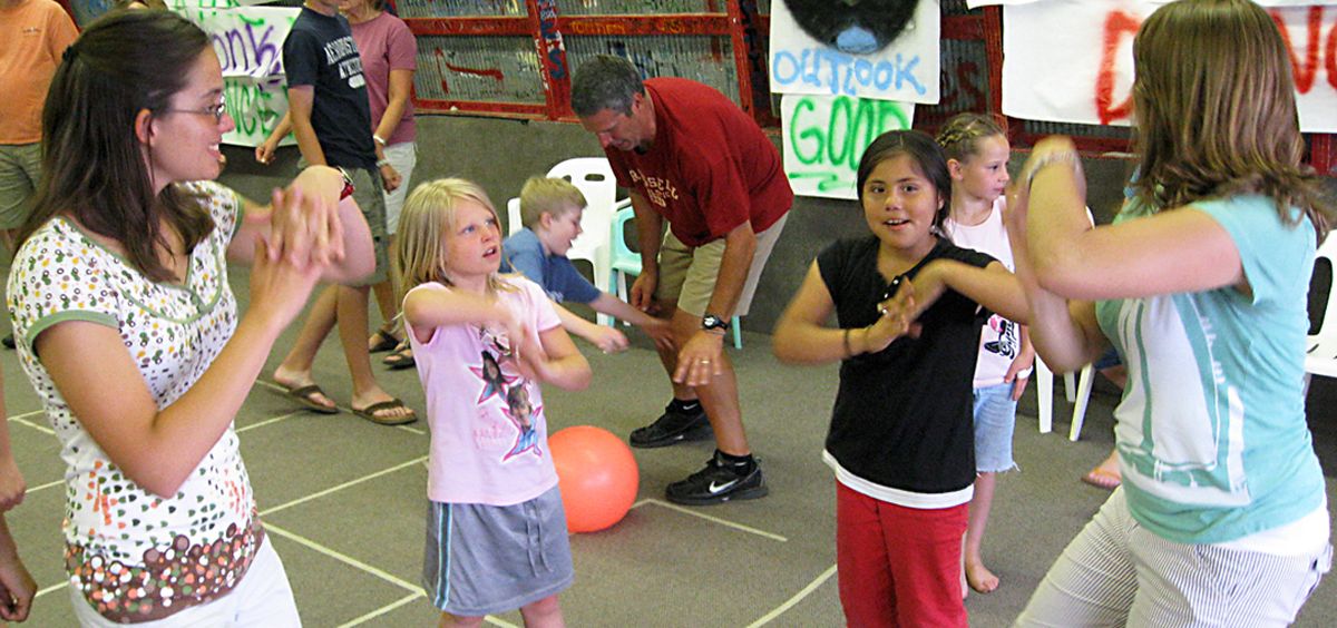 Younger children and older youths interact at Camp Cross on Lake Coeur d’Alene.Courtesy of The Fig Tree (Courtesy of The Fig Tree / The Spokesman-Review)