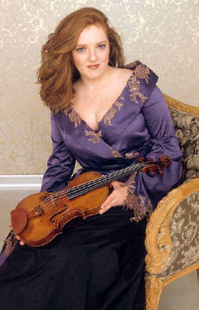 Violinist Rachel Barton Pine performs with the Coeur d'AleneSymphony on Saturday and the Spokane String Quartet on Sunday.
(Photo courtesy of Spokane Chamber Music Association / The Spokesman-Review)