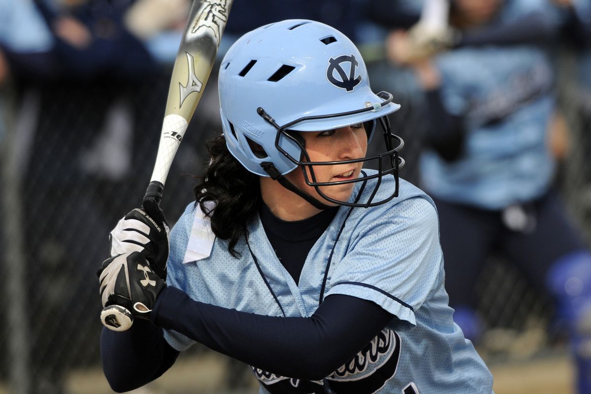 Central Valley senior Lindsay Gibson had two hits against Ferris on Tuesday, but the Bears came up short against the Saxons, 5-4.