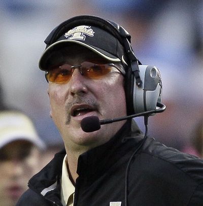 Robb Akey was 20-50 in 5 1/2 season as coach of the Vandals. (Gerry Broome / Associated Press)